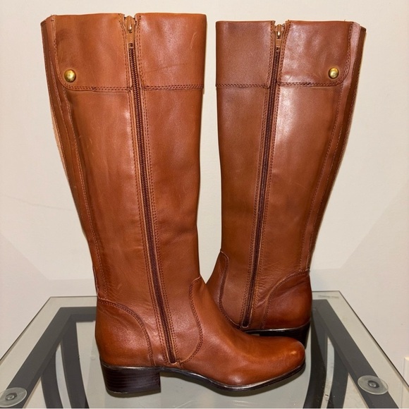 🔥SALE Banana Republic Rich Brown Leather Tall Shaft Boots 6 - Picture 2 of 10